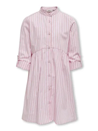 KIDS ONLY - KOGHOLLY DITTE STRIPED DRESS WVN begonia pink - Gr. - 158