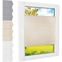 Foxx Plissee Plissee Klemmfix creme 35x100 cm