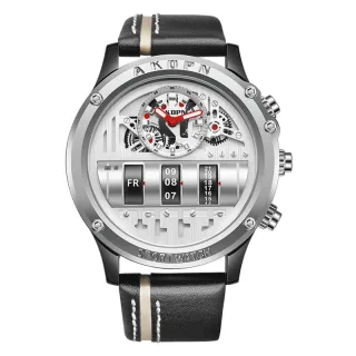 Luxury Multifunctional Electronic Quartz Watch Luminous Waterproof Date Display High-quality Leather Strap Men's Wristwa