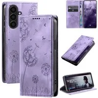 Tec-Expert Handyhülle Handy Hülle Klapphülle für Samsung Galaxy A56 5G 6.7 Zoll, 6.7", Blumen Pusteblume Case Cover mit Kartenfächern und RFID Schutz