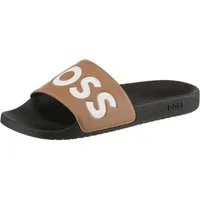 BOSS Aryeh_Slid Badepantolette Pool Slides, Pantolette, Strandschuh mit großem Logo