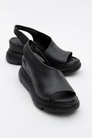 Agusto Leder-Plateau-Sandale (Damen)