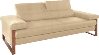 W.SCHILLIG 2,5-Sitzer "finn" German Design Award 2016, Fußgestell Nussbaum natur, Breite 230 cm