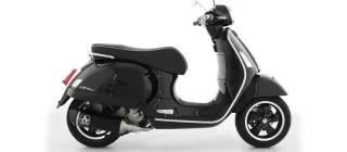 Sport Auspuff Komplettanlage Arrow URBAN Alu BLACK Vespa GTS 300 /HPE Bj.2021-2024 +Kat /EURO5/+ABE