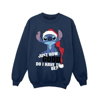 Disney - "Lilo & Stitch Just How Good" Sweatshirt für Mädchen (Marineblau)