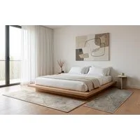 OTTO home Teppich Kylan, Hoch-Tief-Struktur, dezenter Glanz, rechteckig, Höhe: 9 mm, Schrumpf-Garn-Effekt, im Vintage-Look, dichte Qualität, Wohnzimmer