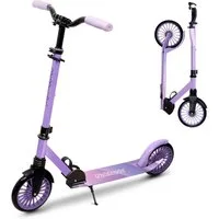Nattork Scooter für Erwachsene, verstellbare Höhe 81-96cm, klappbar, (1 tlg), Faltbarer Tretroller mit 8" großen Rädern, Anti-Erschütterungsfederung