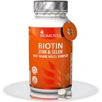 BIOMENTA Biotin Zink Selen & Haut Haare Nägel - 370 Tab. mit 12.500 µg Biotin Tabletten, 370 St., 92.5 g