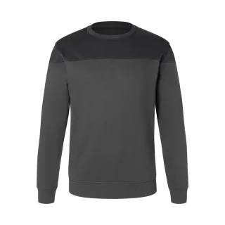 KÜBLER SHIRTS Sweatshirt dunkelgrau/schwarz XL - 5222 6406-9899-XL