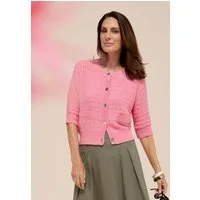bianca Strickjacke RONA in Struktur-Strick in Trendfarbe