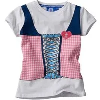 Hofbräuhaus München T-Shirt Kinder, Dirndl-Look, Lederhosen-Look aus 100 % Baumwolle