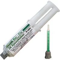 Ber-Fix 2-Komponentenkleber 2K Epoxykleber 5min 25g Spritze, (Packung, 2-tlg), schnellhärtend spaltfüllend bis 3 mm mechanisch bearbeitbar