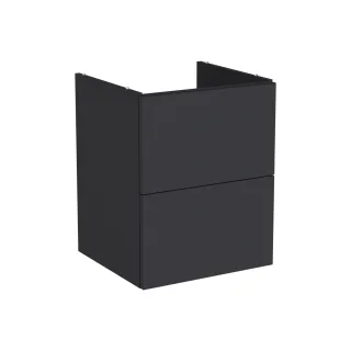 VitrA New Metropole Pure Waschtischunterschrank mit 2 Vollauszügen 48 x 45 x 60 cm Matt,67408 67408
