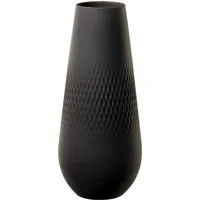 Villeroy & Boch Dekovase Manufacture Collier noir Vase No.3 Carré hoch (Longdrinklöffelsets)