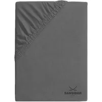 Sansibar Sylt Spannbettlaken Premium Topper-Spannbetttuch, Sansibar, Topperbezug, Gummizug: hochwertiges Rundumgummi, Matratzenbezug bis zu 15 cm Steghöhe, dicker Stoff, faltenfreier Sitz