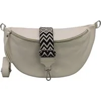 Adel Bags Schultertasche EMMA XL Umhängetasche Crossbody Bag Gürteltasche mit 2 Riemen, echtes Leder, hergestellt in Italien