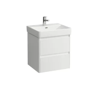 LAUFEN Waschtischunterschrank BASE 2.0 446x521x515 2 Schubl m. Griffmulde f.WT H810962 weiß matt, H4 H4112421082601