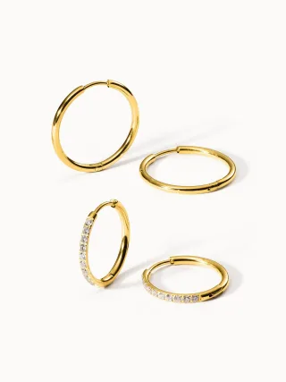 PURELEI Lovely Glitter Ohrring-Set mit Zirkonia Steinen