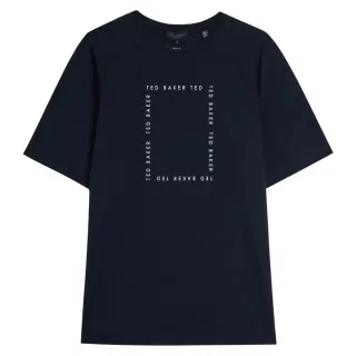 Ted Baker Fyn Box Print Navy T-shirt