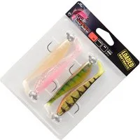 Fox Rage Kunstköder Fox Rage UV Zander Pro Loaded 12cm 12g 4/0 - 4 montierte Gummifische