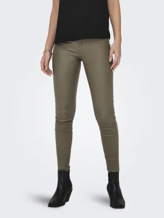 JDY - JDYNEWTHUNDER COATED HIGH SKN PNT NOOS walnut - Gr. - XS/32