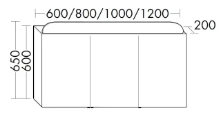 Burgbad Spiegelschrankb:me Lack Hochglanz 600x1200x195 Perlgrau Hochglanz, SGUE120RF6477 SGUE120RF6477