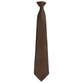 Premier - "Colours Fashion" Krawatte Zum Anklemmen für Herren/Damen Unisex (Braun)