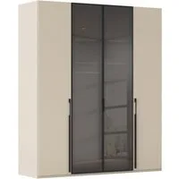 rauch Drehtürenschrank Schrank Garderobe SKAT SHINE Breiten 151/201/251/301cm, Höhe 223/235cm (3 verschiedene Ausstattungen BASIC/CLASSIC/PREMIUM (inkl. SOFT-CLOSE) edle Schrankfront mittig hochwertige Glasrahmentüren MADE IN GERMANY