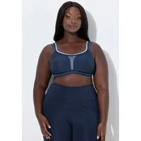 Ulla Popken Sport-BH Sport-BH ohne Bügel Netzeinsatz
