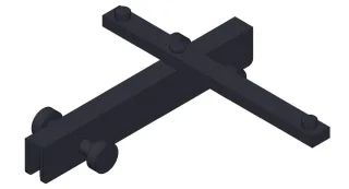 Giese Hakenleiste 4-tlg. schwarz matt , 31949-14 31949-14
