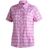Maier Sports Funktionsbluse Kendra S/S W Damen Bluse, leichte Kurzarmbluse, Blusen-Shirt, Karobluse, Reg Fit