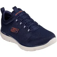 Skechers SUMMITS Slip-On Sneaker Freizeitschuh, Slipper, Komfortschuh mit elastischer Bungee-Schnürung