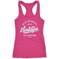 Neverless Tanktop Damen Tank-Top College Style Retro Schriftzug Oldschool Vintage