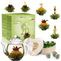 Creano Teekanne Creano Teeblumen Mix - Geschenkset Erblühtee Weißtee und Grüntee uvm
