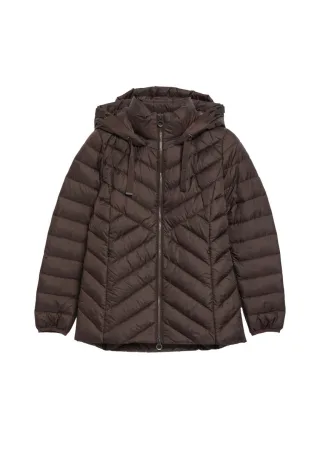 s.Oliver Red Label - Steppjacke mit Kapuze braun - Gr. - 36