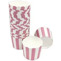 Frau WUNDERVoll Muffinform Muffin Backformen, groß Durchmesser 6,1 cm, rosa-, (50-tlg)