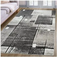 OTTO home Teppich Deblin, rechteckig, Höhe: 9 mm, weicher Flor, Kurzflor, Karo-Design, modern, geometrisches Muster