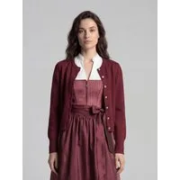 Spieth & Wensky Trachtenjanker FC Bayern München, Trachten Strickjacke, Damen, Bordeaux