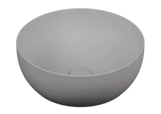 VitrA Outline Aufsatzschale rund d: 40 cm CERAFINE Sanitärkeramik Steingrau Matt,5992B476-0016 5992B476-0016