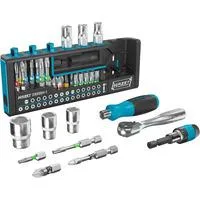 SmartHolder 2300SH-1, Steckschlüssel- und Bit-Satz 1/4" schwarz, 39-teilig, inkl. Feinzahn-Umschaltknarre