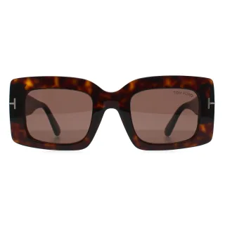 Tom Ford Brigitta FT1188 52E glÃ¤nzend dunkel havanna hellbraun Sonnenbrille