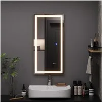 Vicco Badspiegel Miral, Glas, 80 x 40 cm mit Frontlight Beleuchtung (1-St)