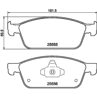 Hella Bremsbel?ge vorne Ford Kuga Tourneo Transit 8DB355025-511