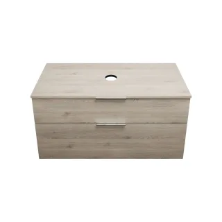 Burgbad Waschtischunterschrank Eqio 619x1200x550 Eiche Dekor Flanelle, WXXH120F2632 WXXH120F2632