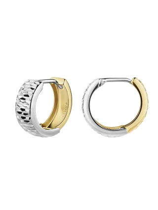 Fascination by Ellen K. Creolen 585/- Gelbgold bicolor diamantiert