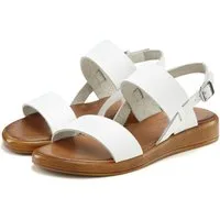 LASCANA Sommerschuh, Riemchensandale, offener Schuh Sandale aus Leder