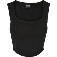 URBAN CLASSICS Tanktop Urban Classics Damen Ladies Short Corsage Top (1-tlg)