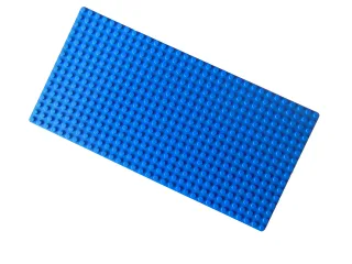 1x Lego Bauplatte [25x125 cm/32x16 Noppen] blau