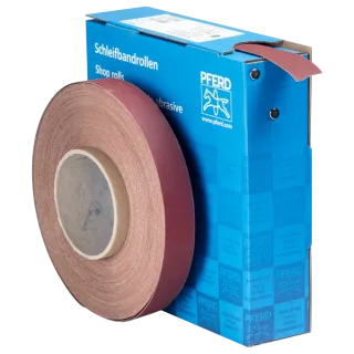 PFERD TOOLS Korund Schleifbandrolle Gewebe SBR Breite 25mm für universelle Anwendung - 45016032