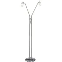 JUST LIGHT Stehlampe MAX LED, Lesearm, LED wechselbar, Warmweiß, wechselbares LED Leuchtmittel